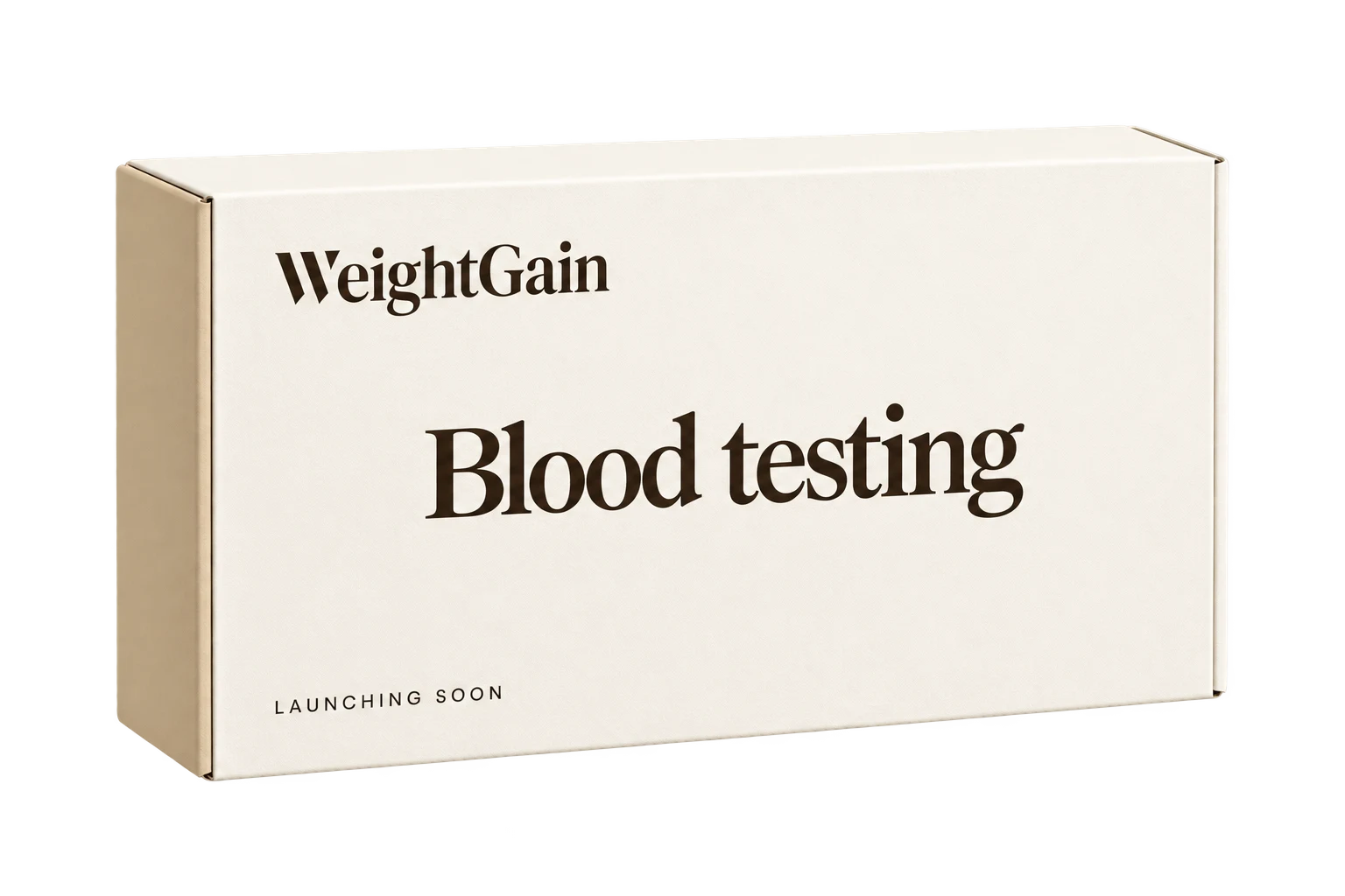 WeightGain blood testing packaging design preview