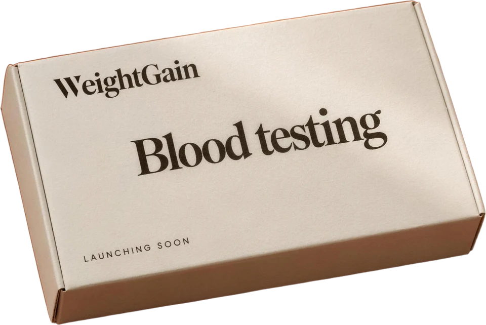 The WeightGain blood testing box